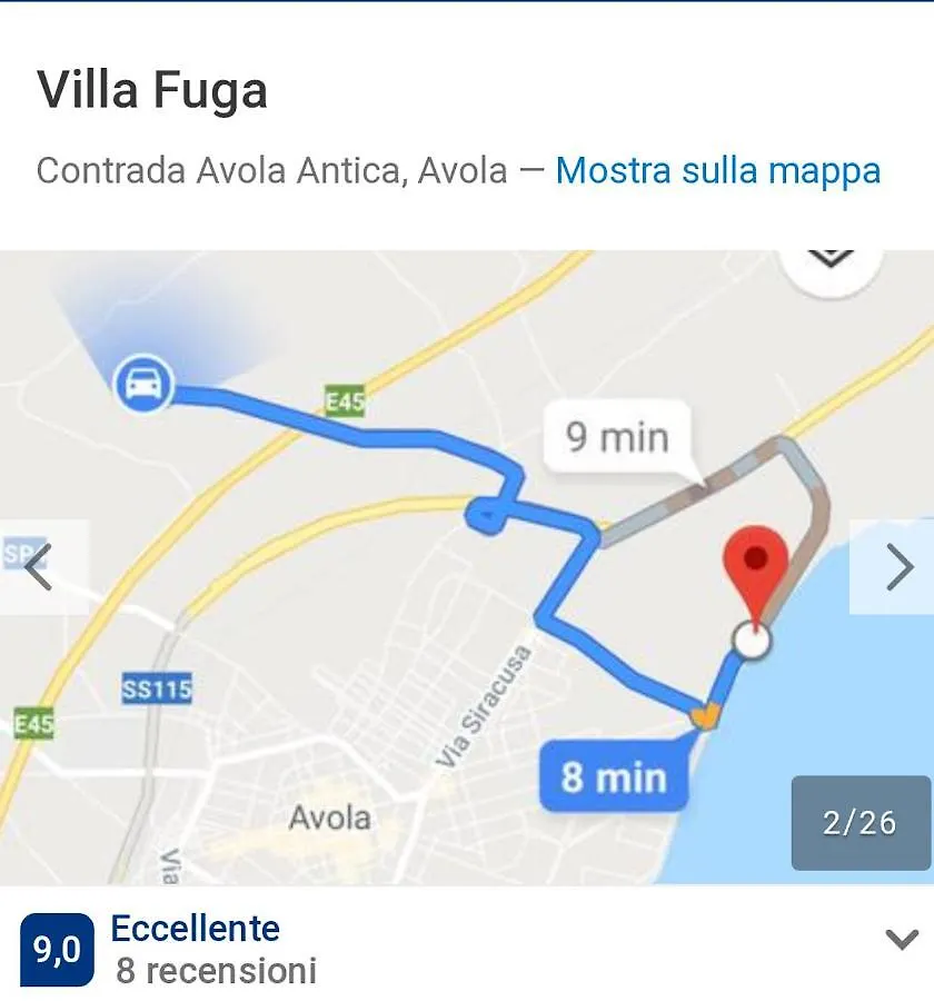 Villa Fuga Avola